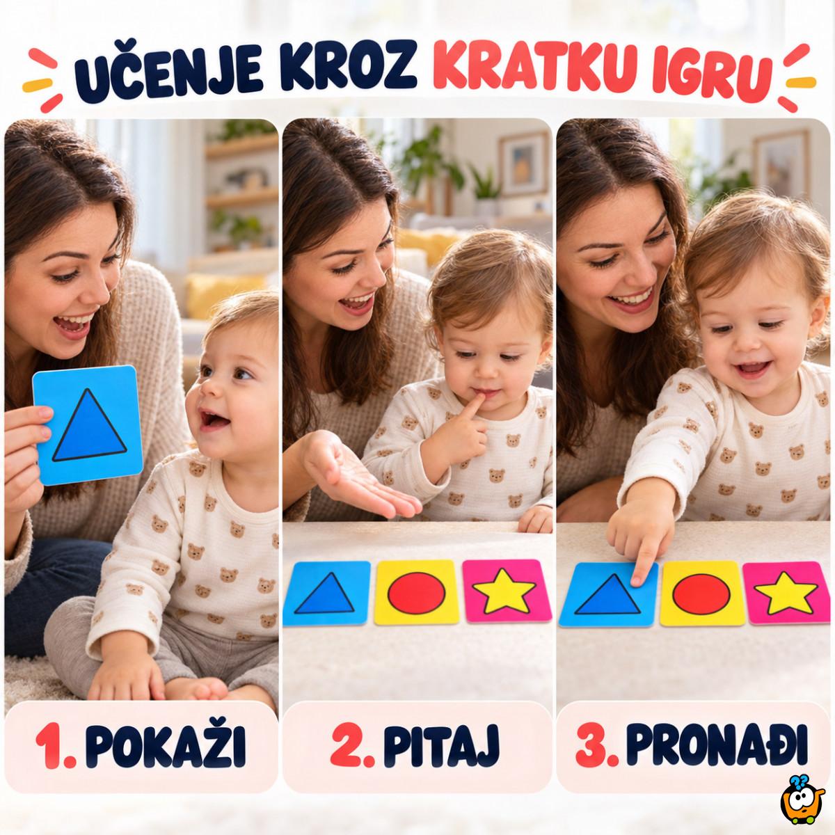 Baby Cards Level 2 – edukativne kartice sa prvim pojmovima (3–24 meseca)