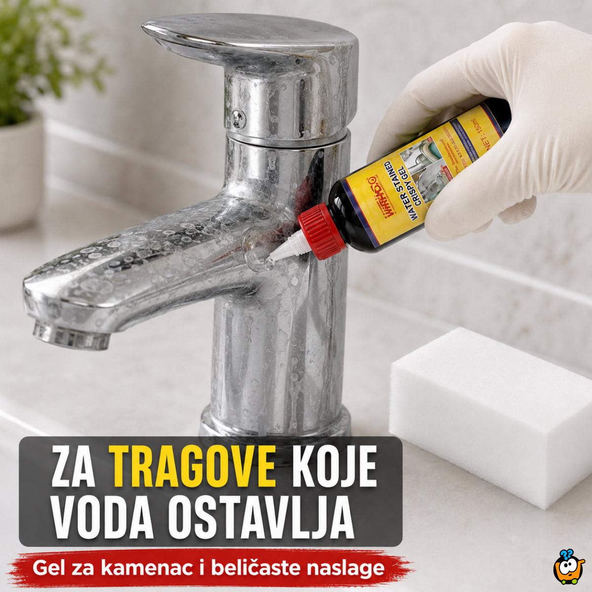 Gel za uklanjanje kamenca i tragova vode sa slavina i inox površina – 150 ml