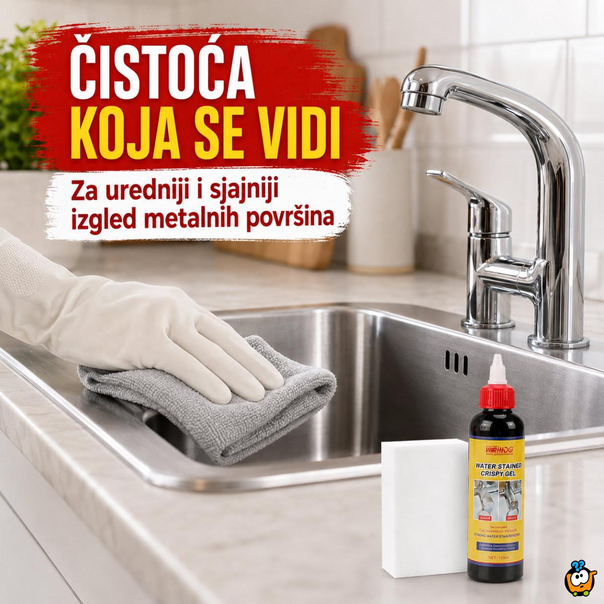 Gel za uklanjanje kamenca i tragova vode sa slavina i inox površina – 150 ml