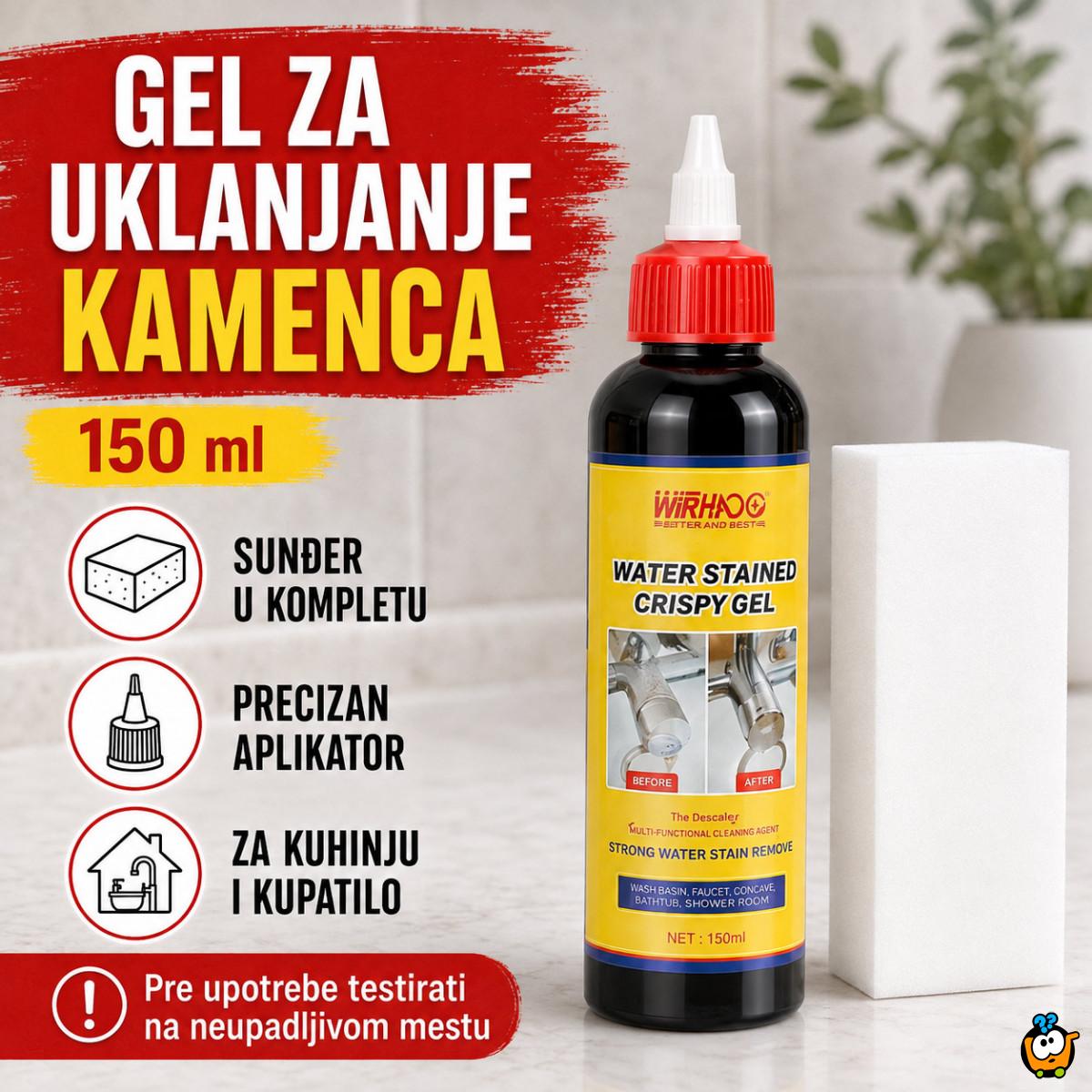 Gel za uklanjanje kamenca i tragova vode sa slavina i inox površina – 150 ml