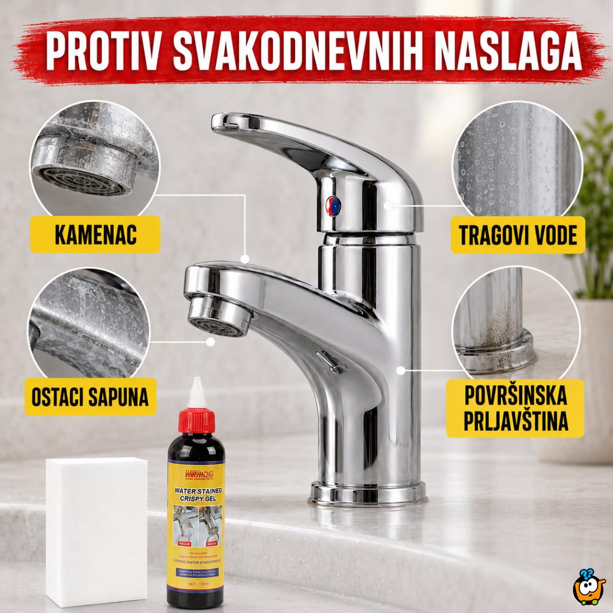 Gel za uklanjanje kamenca i tragova vode sa slavina i inox površina – 150 ml