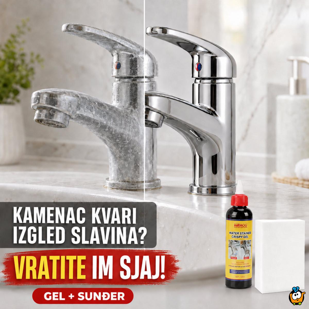 Gel za uklanjanje kamenca i tragova vode sa slavina i inox površina – 150 ml