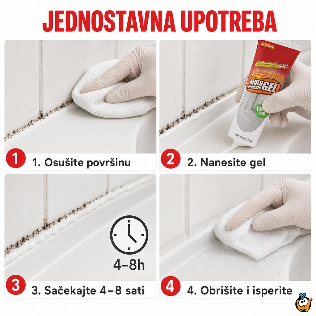 Magičan Gel za uklanjanje tragova buđi sa fuga i silikona