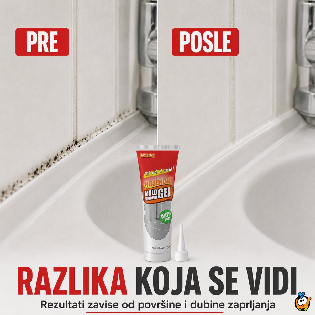 Magičan Gel za uklanjanje tragova buđi sa fuga i silikona