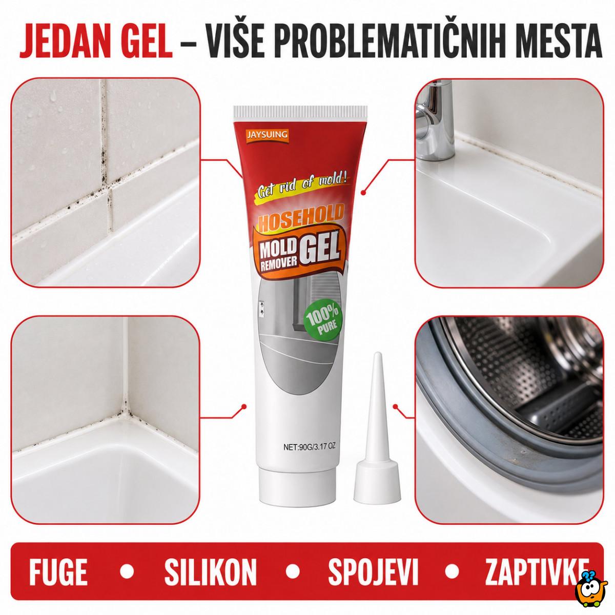 Magičan Gel za uklanjanje tragova buđi sa fuga i silikona