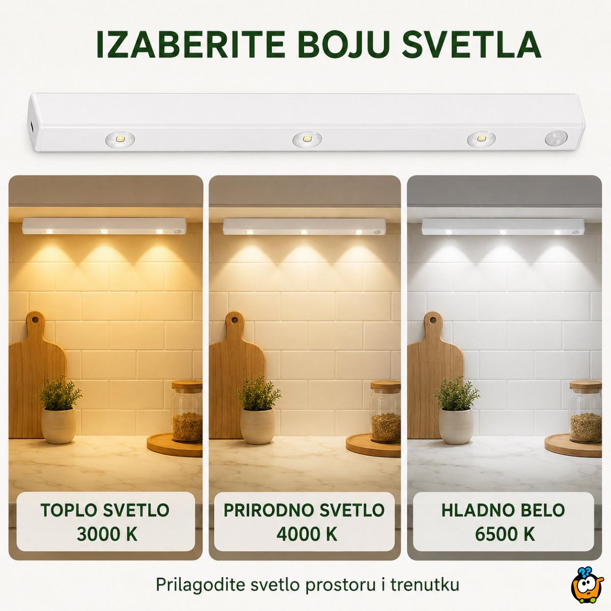 Magnetna LED lampa sa senzorom pokreta 40 cm sa USB kablom