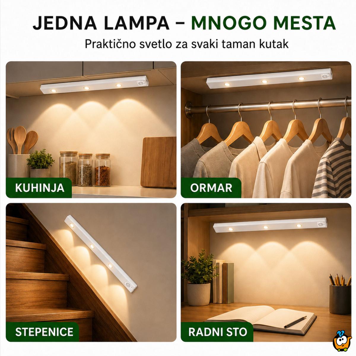 Magnetna LED lampa sa senzorom pokreta 40 cm sa USB kablom