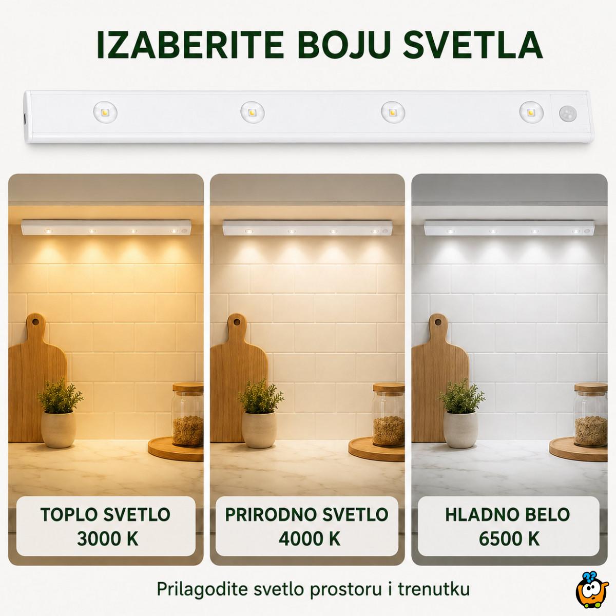 Magnetna LED lampa sa senzorom pokreta 60 cm sa USB kablom