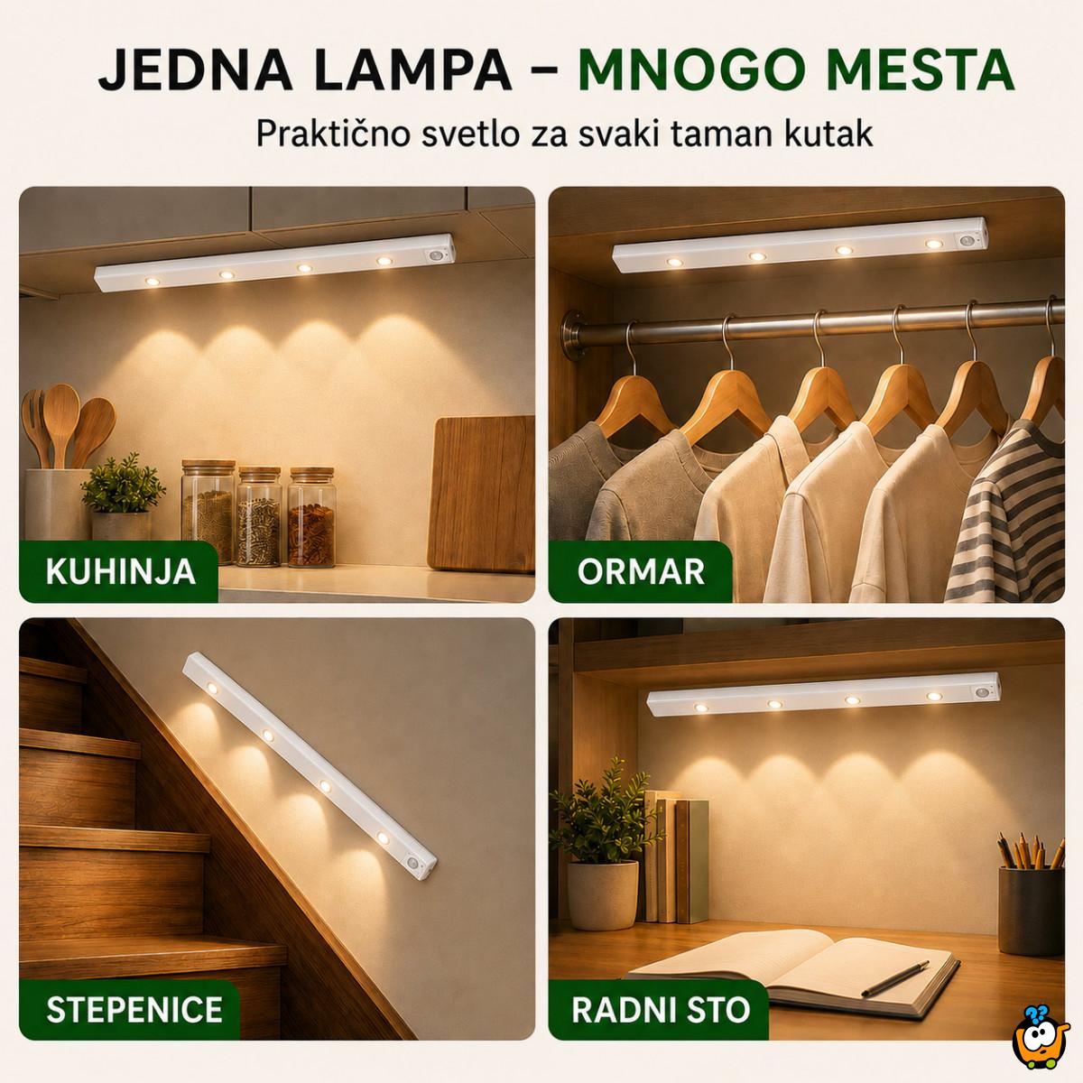 Magnetna LED lampa sa senzorom pokreta 60 cm sa USB kablom
