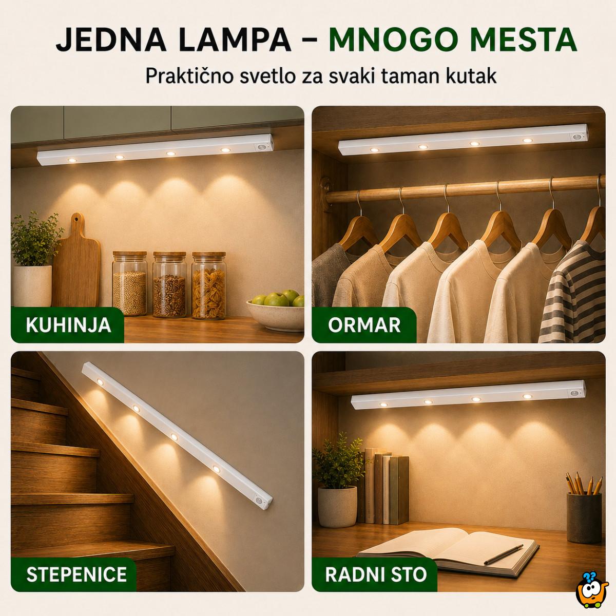 Magnetna LED lampa sa senzorom pokreta 80 cm sa USB kablom