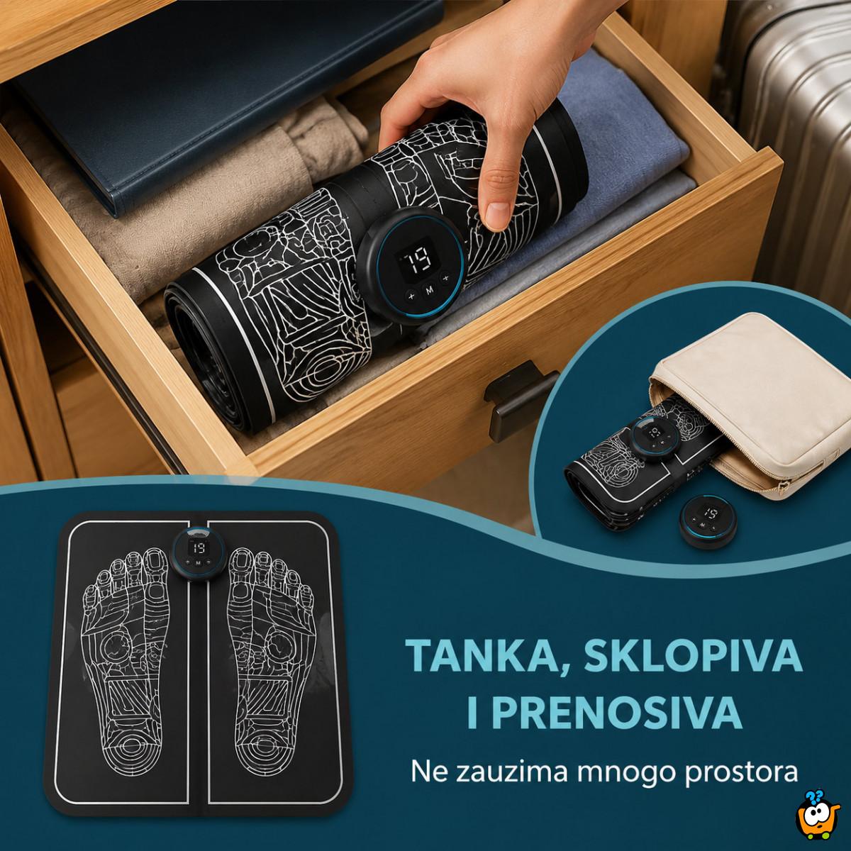 EMS masažer za stopala – 8 režima i 19 nivoa intenziteta