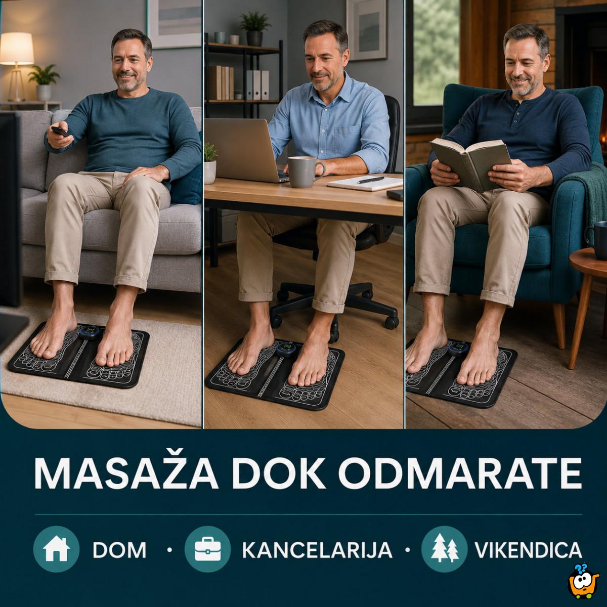 EMS masažer za stopala – 8 režima i 19 nivoa intenziteta