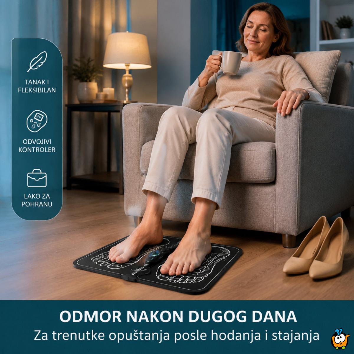 EMS masažer za stopala – 8 režima i 19 nivoa intenziteta