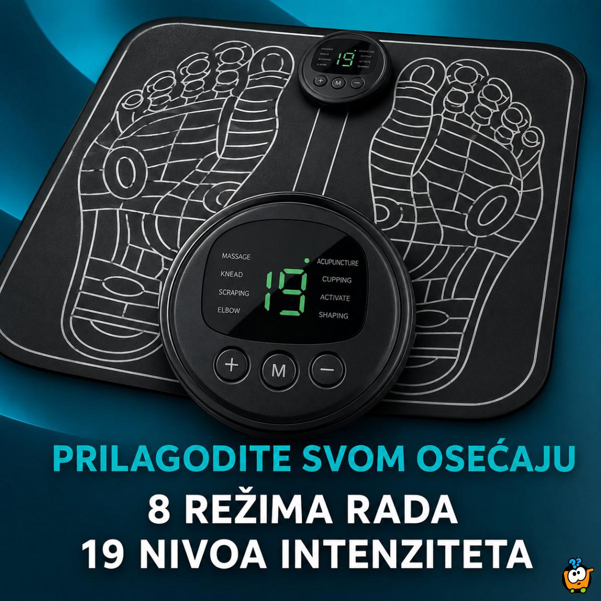 EMS masažer za stopala – 8 režima i 19 nivoa intenziteta
