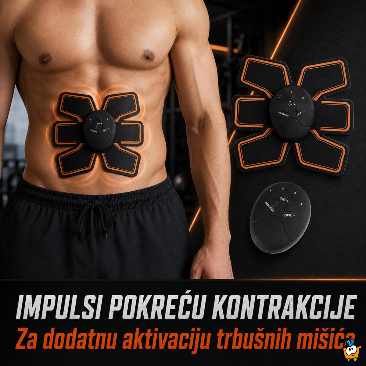 EMS stimulator trbušnih mišića sa podesivim intenzitetom