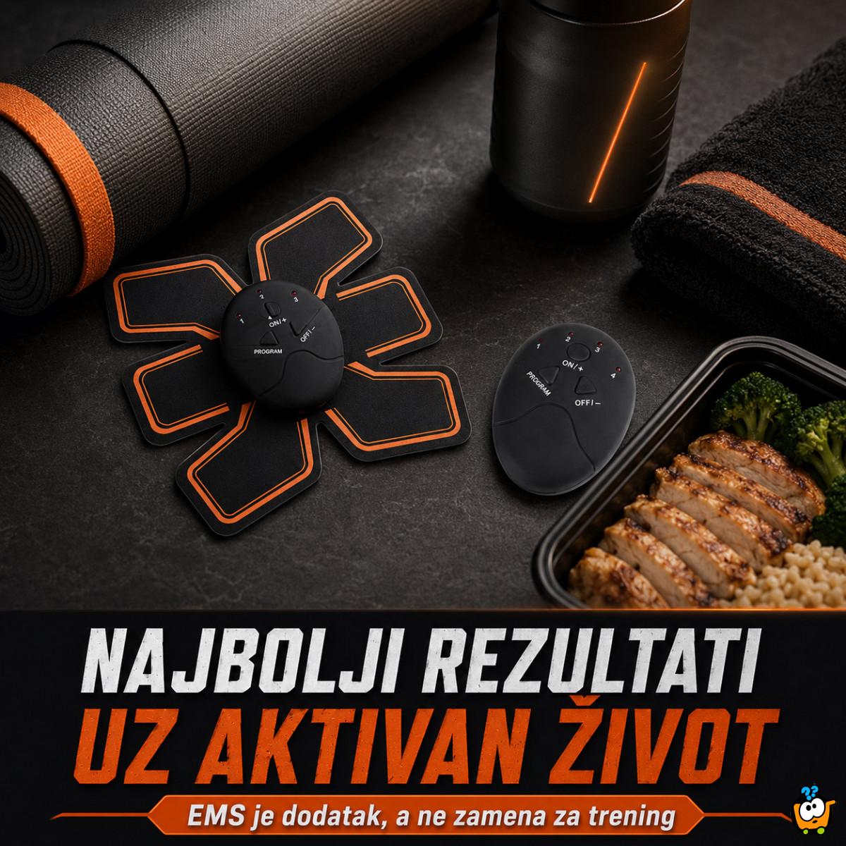 EMS stimulator trbušnih mišića sa podesivim intenzitetom