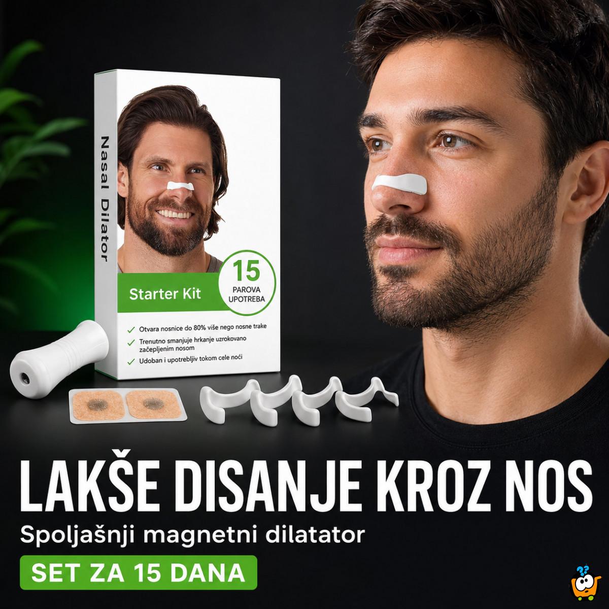 Magnetne trakice za lakše disanje kroz nos –  Spoljašnji dilatator set za 15 dana