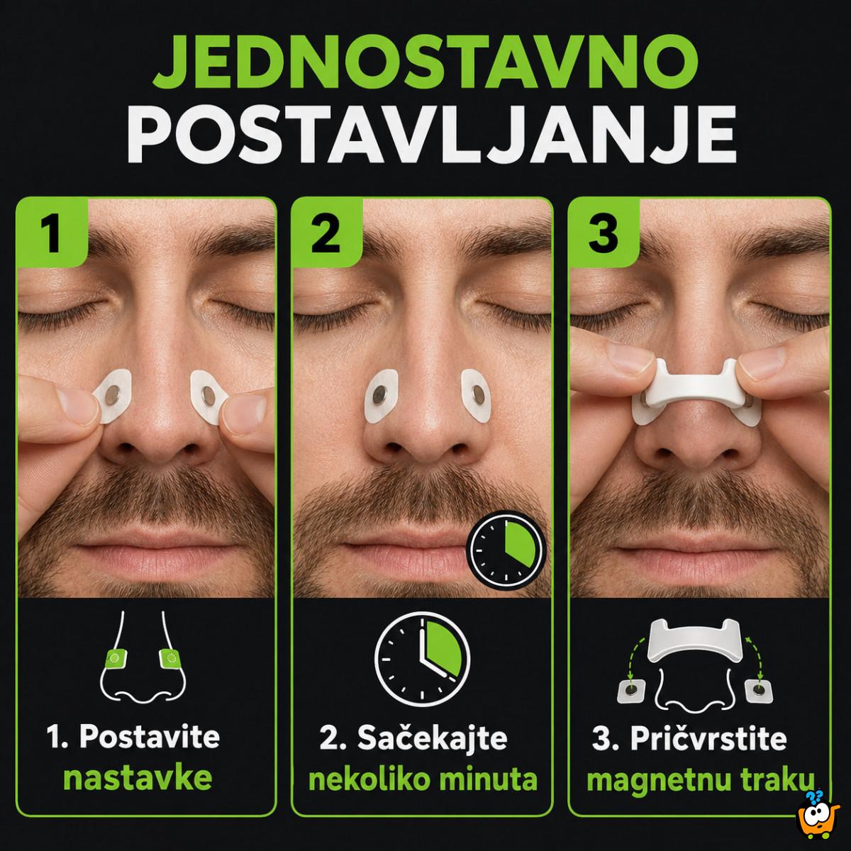 Magnetne trakice za lakše disanje kroz nos –  Spoljašnji dilatator set za 15 dana