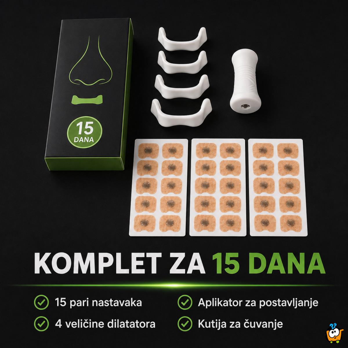 Magnetne trakice za lakše disanje kroz nos –  Spoljašnji dilatator set za 15 dana