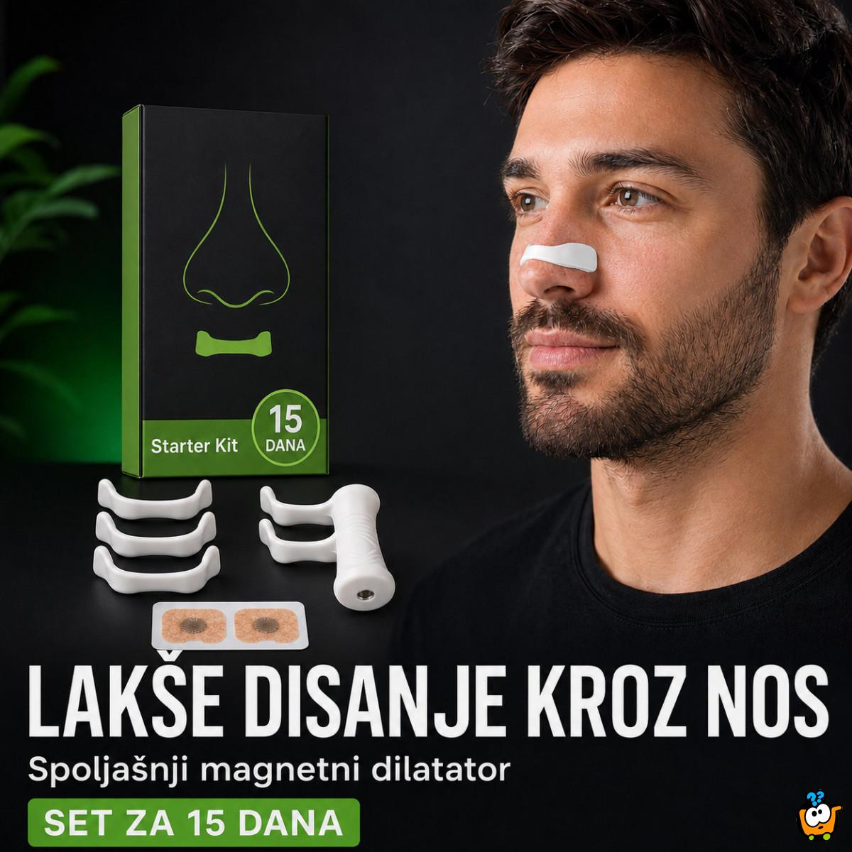 Magnetne trakice za lakše disanje kroz nos –  Spoljašnji dilatator set za 15 dana