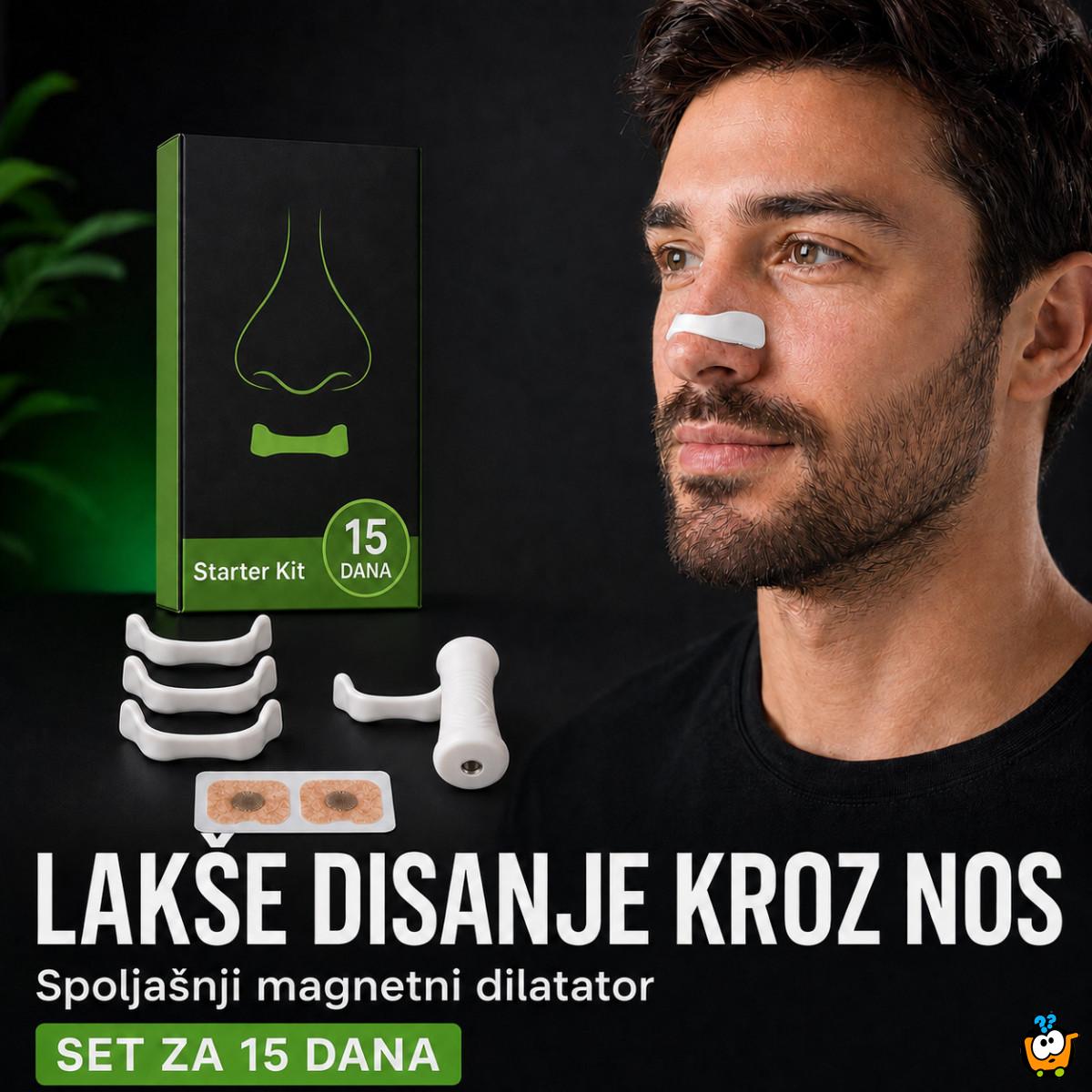 Magnetne trakice za lakše disanje kroz nos –  Spoljašnji dilatator set za 15 dana