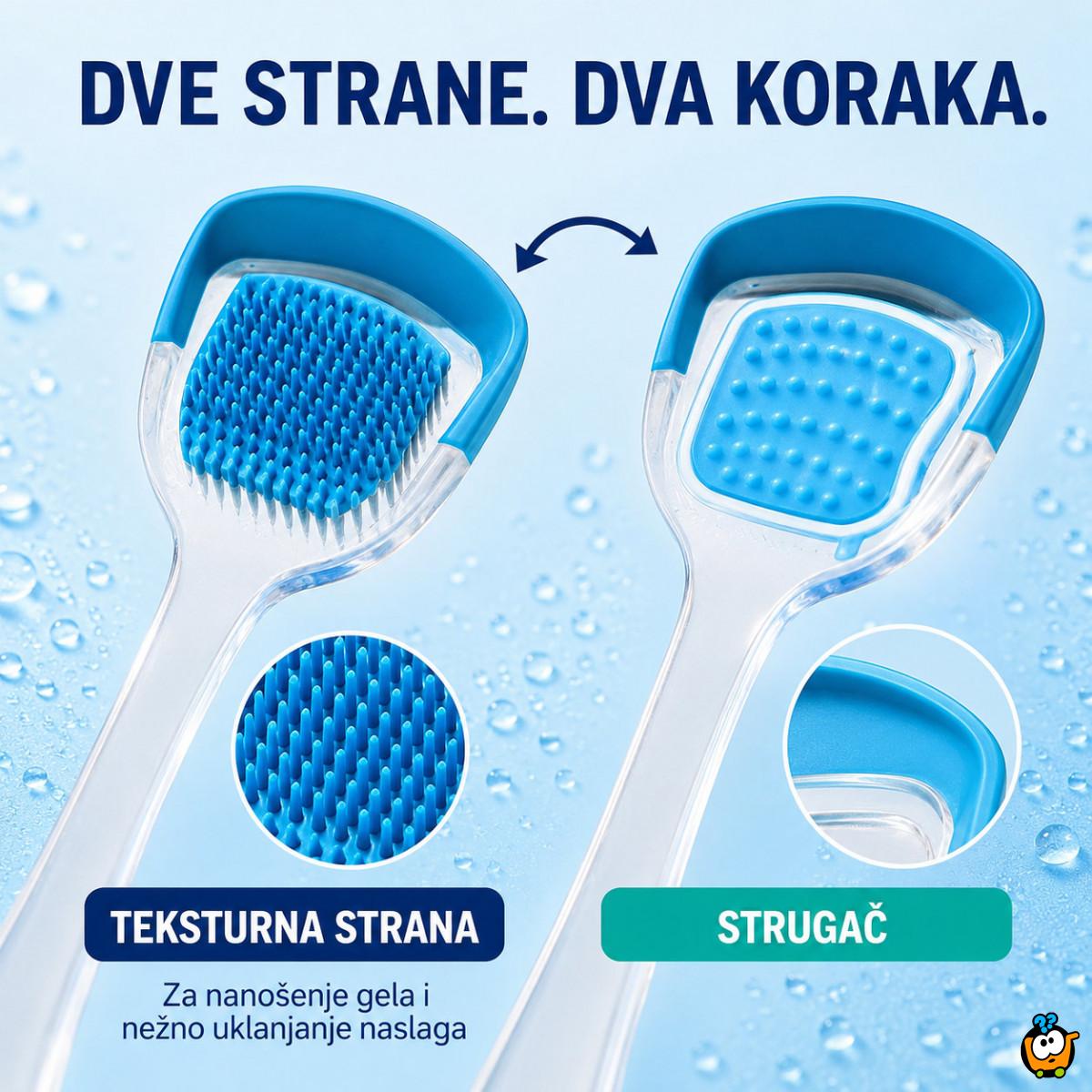 Set za čišćenje jezika sa gelom i dvostranim čistačem