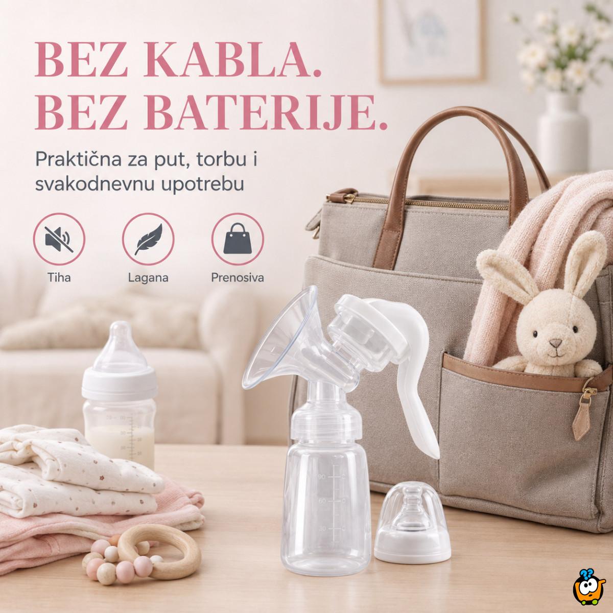 Prenosiva ručna pumpica za izmlazanje mleka – bez struje