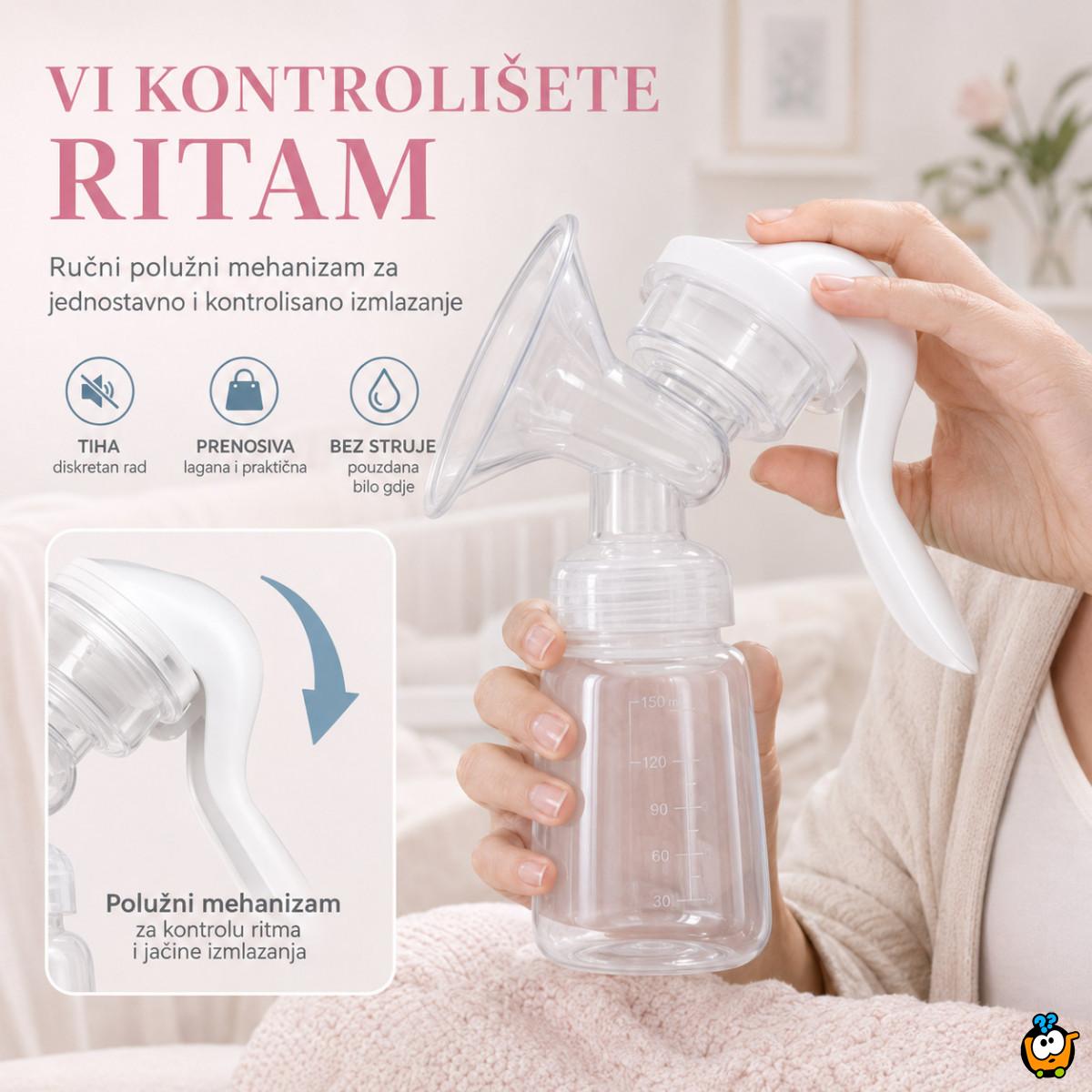 Prenosiva ručna pumpica za izmlazanje mleka – bez struje
