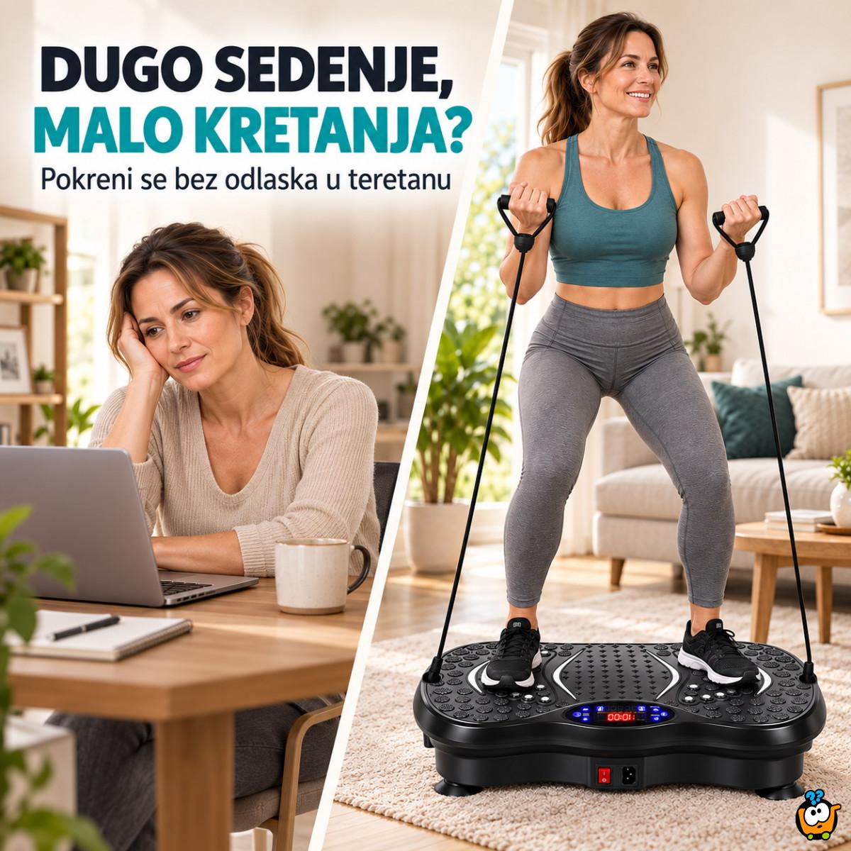 VibroFit Pro platforma – Vibraciona ploča za vežbanje i masažu