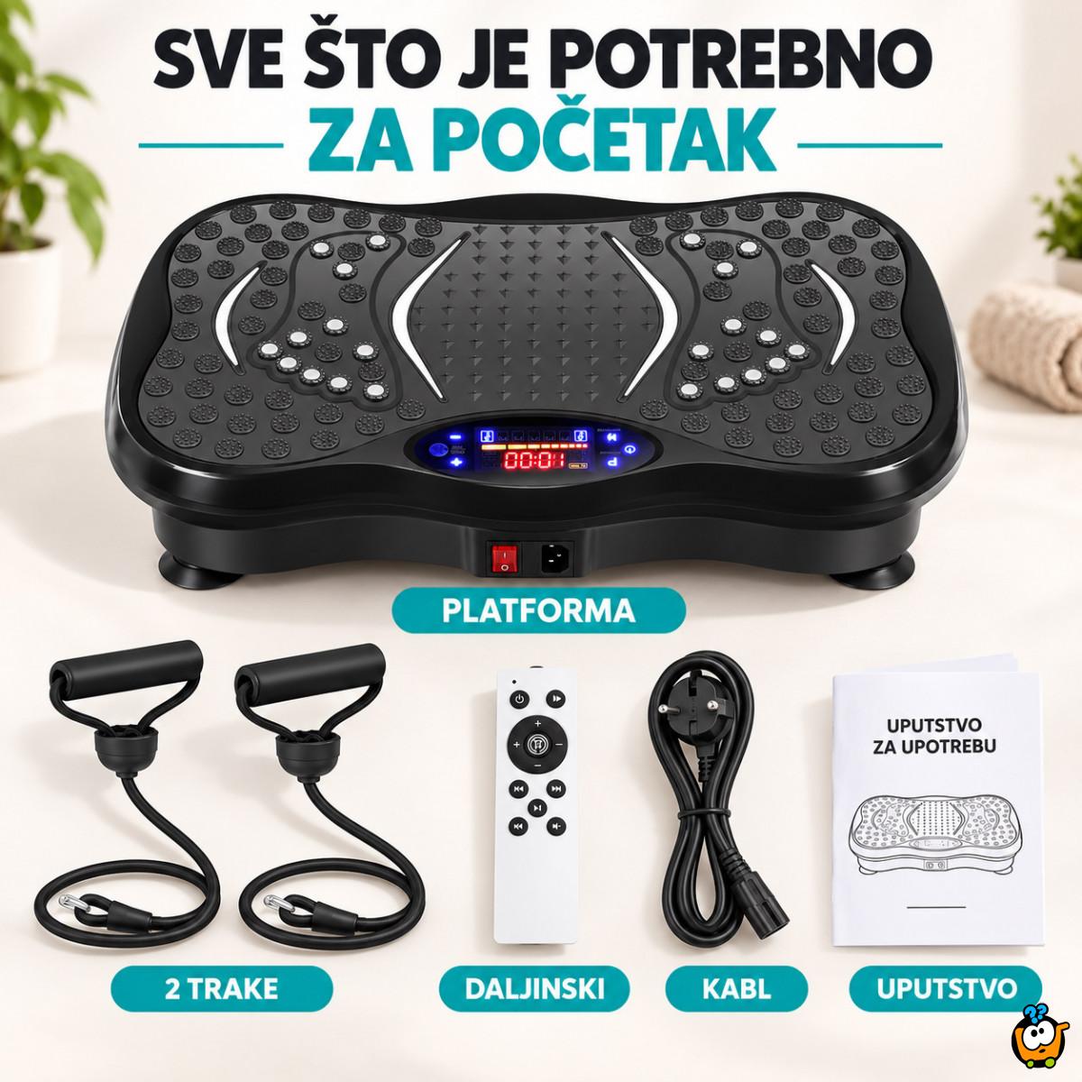 VibroFit Pro platforma – Vibraciona ploča za vežbanje i masažu