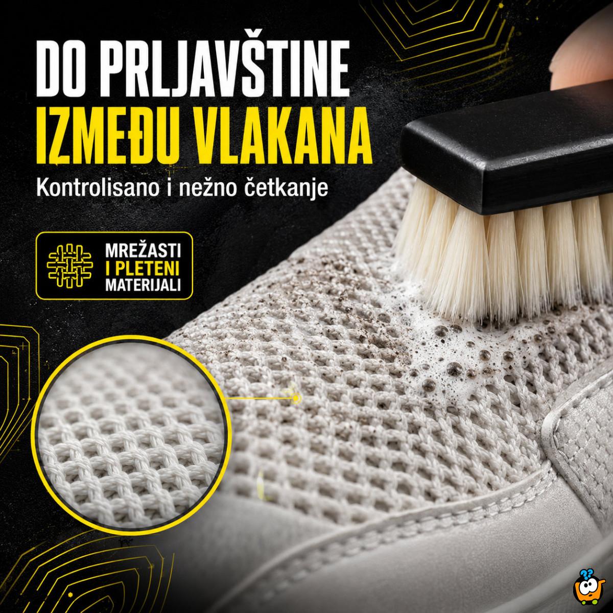 Komplet za čišćenje patika penom – četka, krpa i maramice