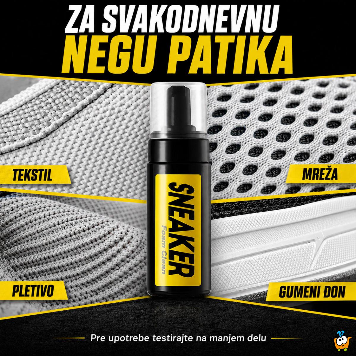 Komplet za čišćenje patika penom – četka, krpa i maramice