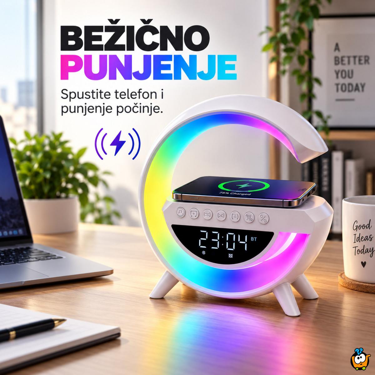 Pametna LED lampa 6u1 sa bežičnim punjačem telefona