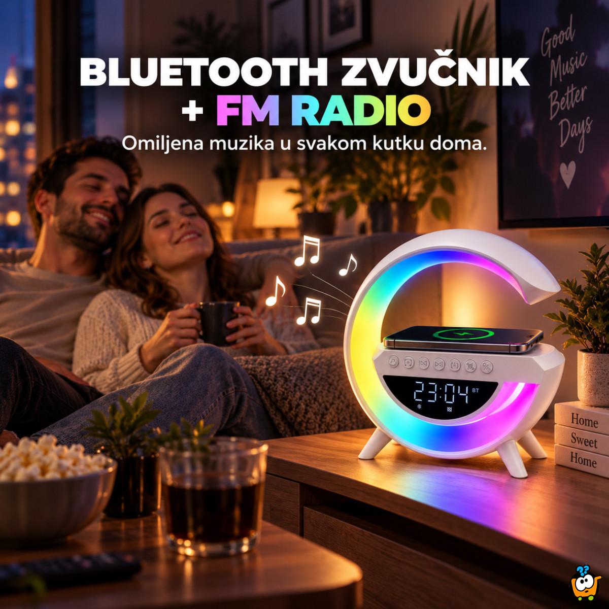 Pametna LED lampa 6u1 sa bežičnim punjačem telefona