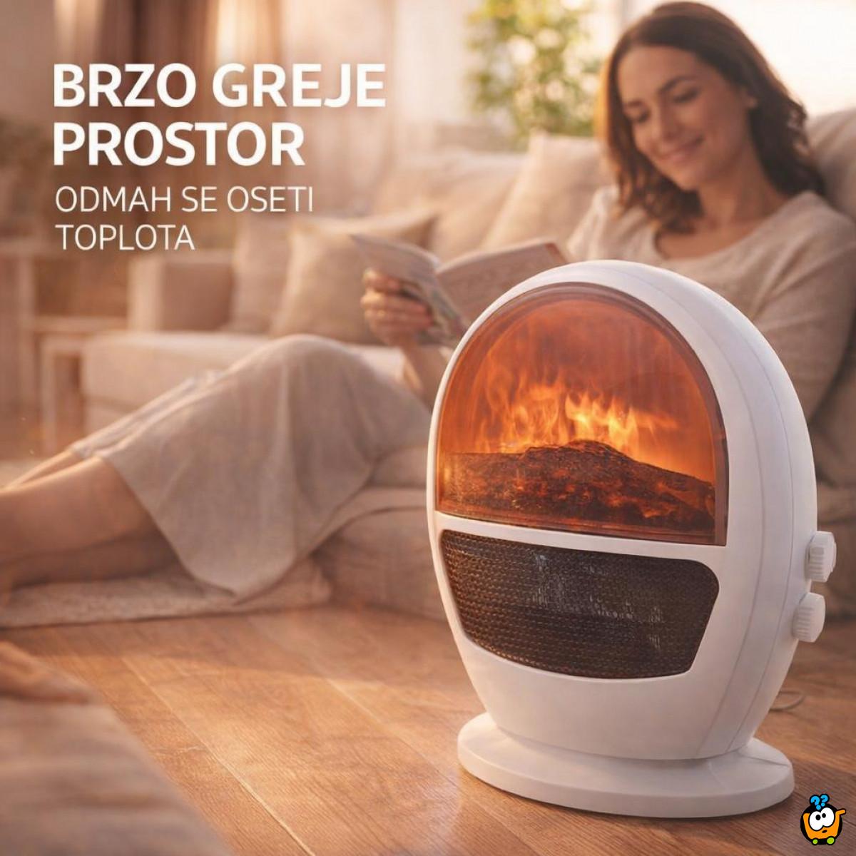 Mini Kamin - Keramička grejalica Flame Heater sa efektom plamena