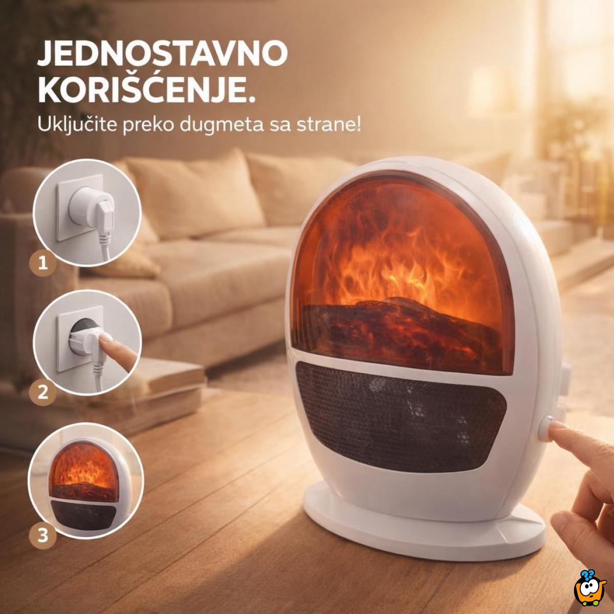 Mini Kamin - Keramička grejalica Flame Heater sa efektom plamena