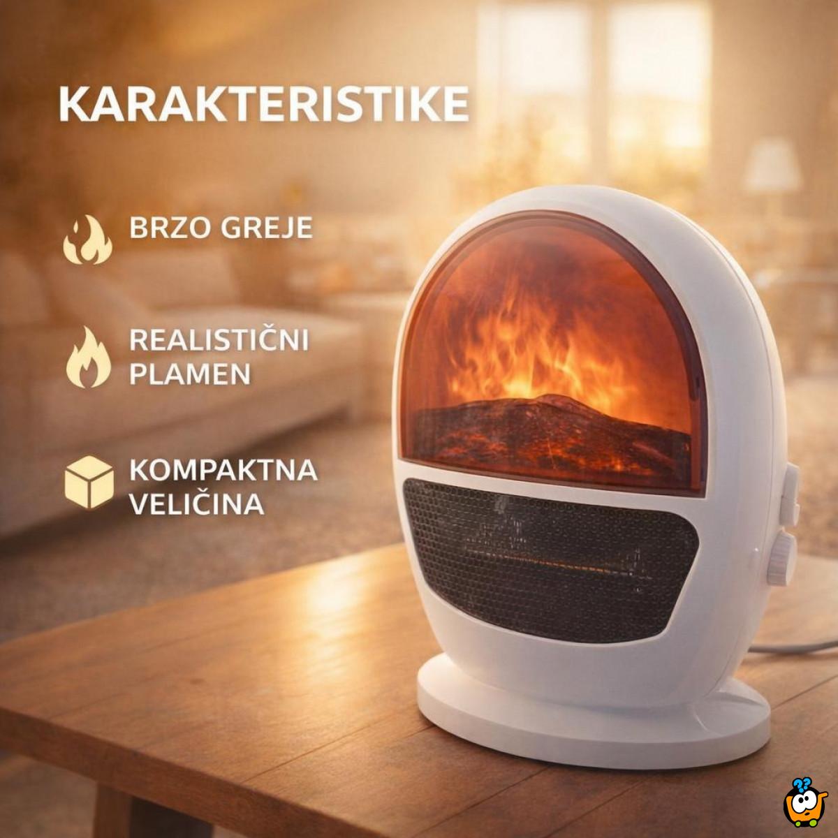 Mini Kamin - Keramička grejalica Flame Heater sa efektom plamena