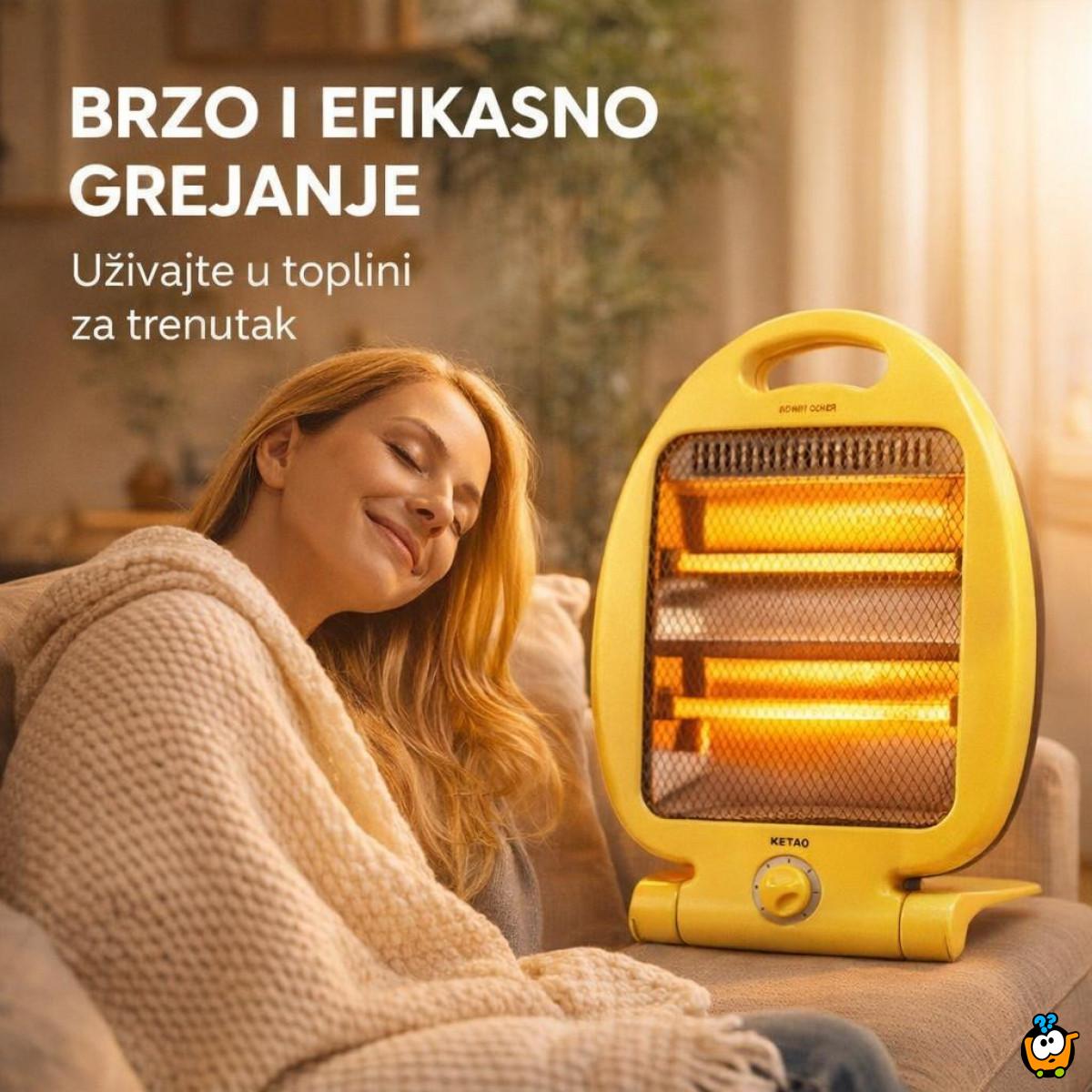 KETAO Quartz Grejalica 800W - Efikasno grejanje za vaš dom