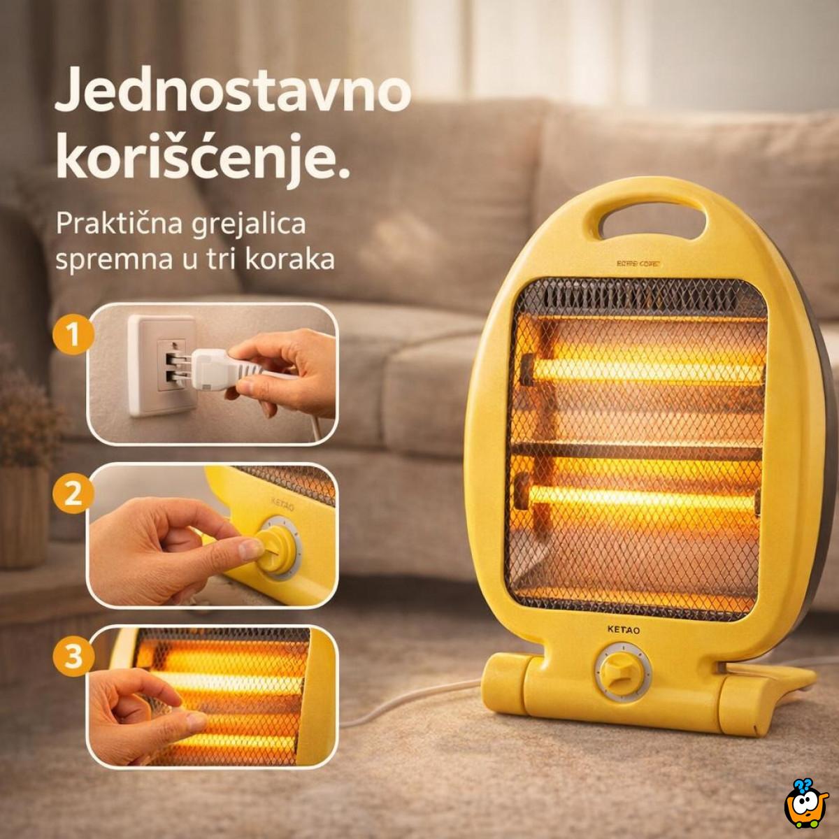 KETAO Quartz Grejalica 800W - Efikasno grejanje za vaš dom