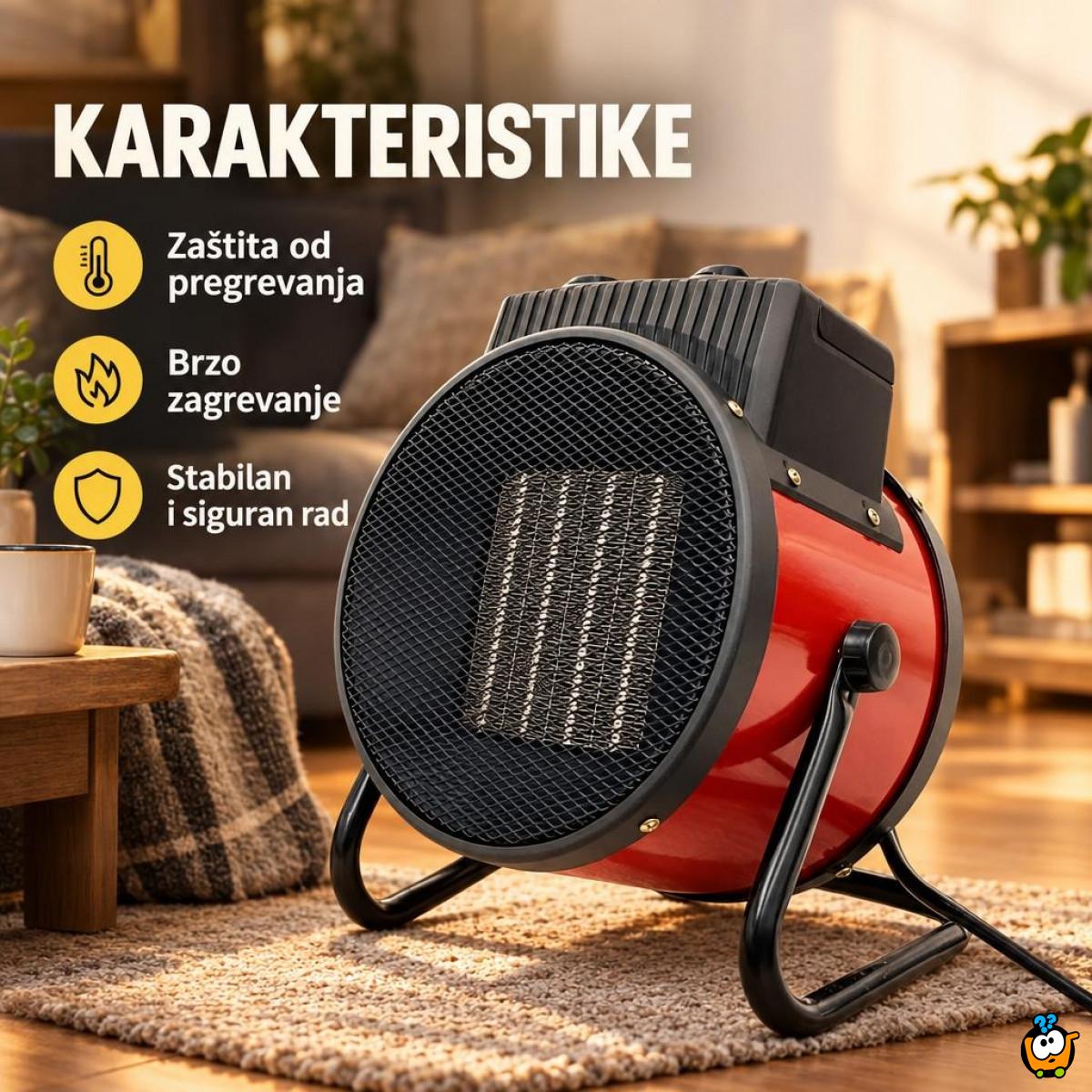 Električni grejač prostora 2000W PTC NSB-200B1