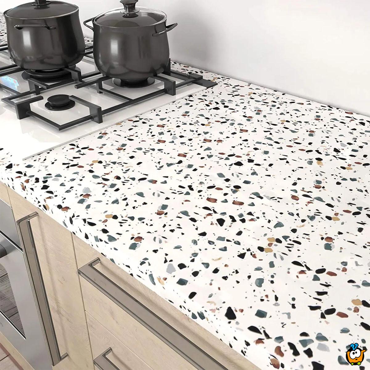 Samolepljiva Terrazzo PVC tapeta 60 cm x 1 m