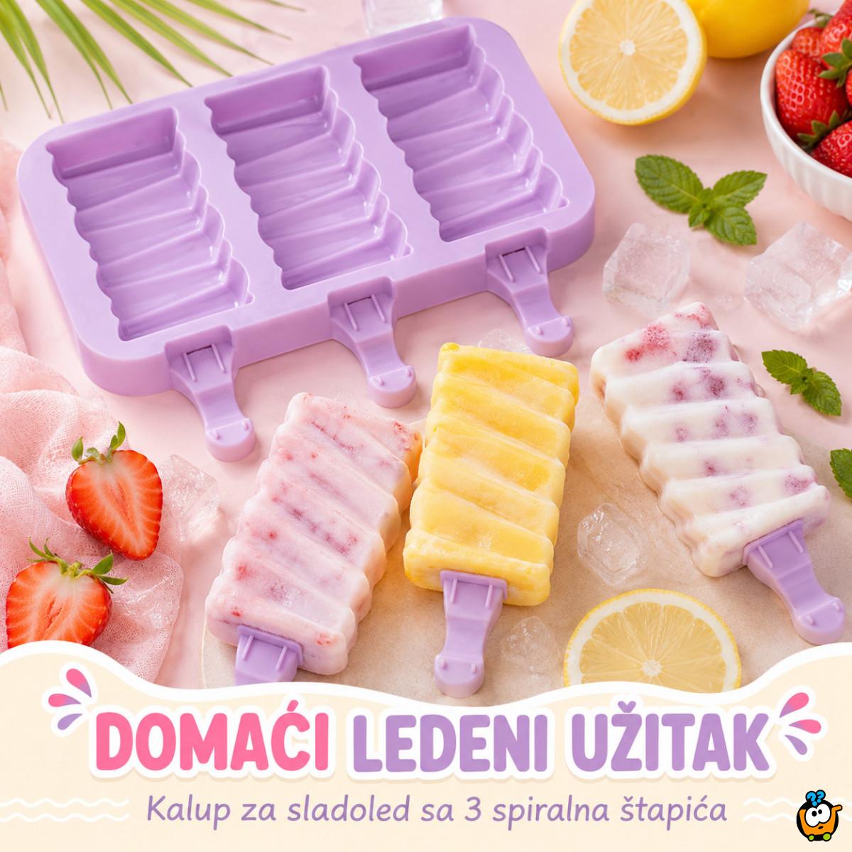 Modla za talasaste sladolede na štapiću + POKLON 50 štapića