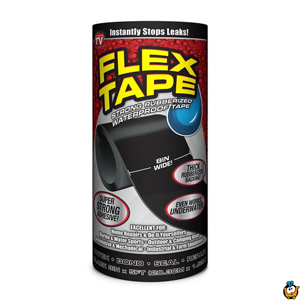 FLEX TAPE Jumbo 20 x 150 cm - Super jaka vodootporna izolir traka za sve vrste popravki