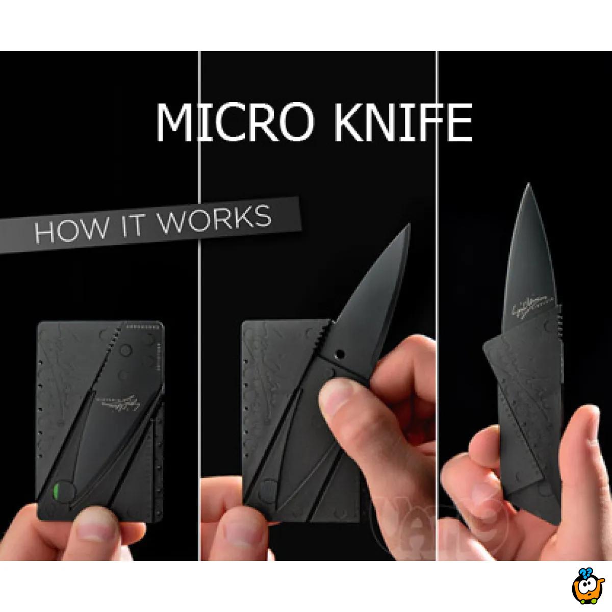 Micro Knife - Dva ultra tanka noža u obliku kartice