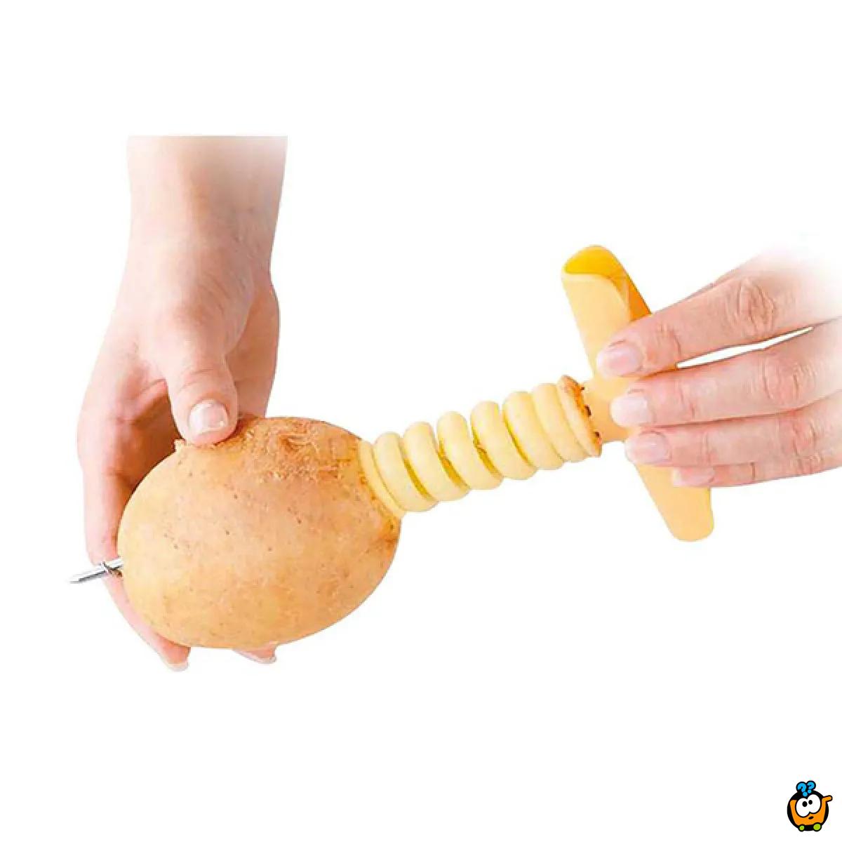 Spiral potato cutter - spiralni secko za mladi krompir