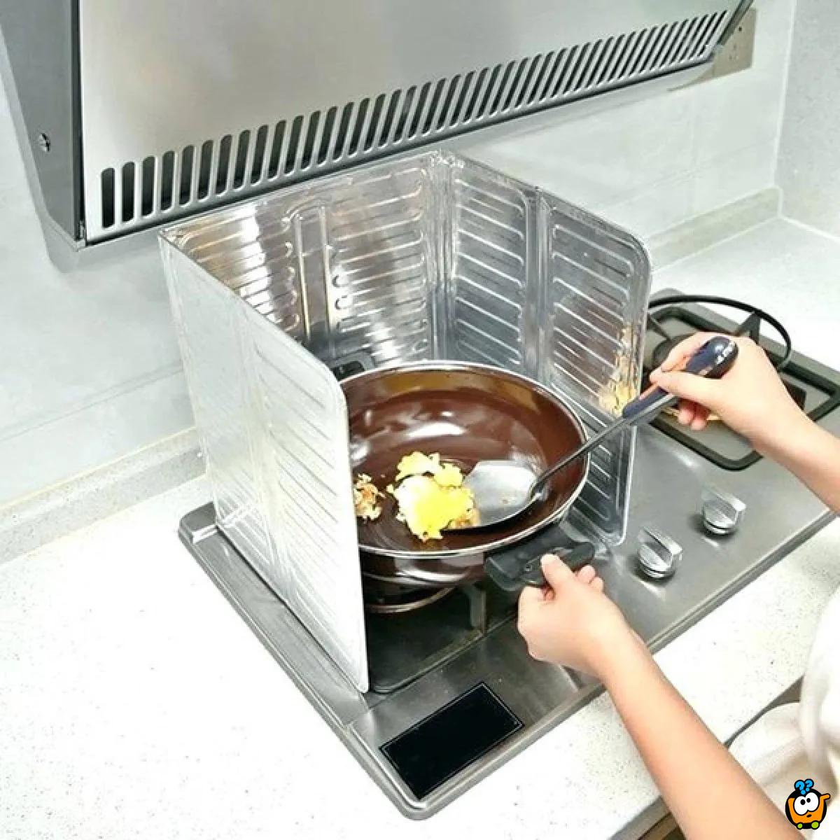 Aluminijumska zaštita od prskanja ulja tokom kuvanja