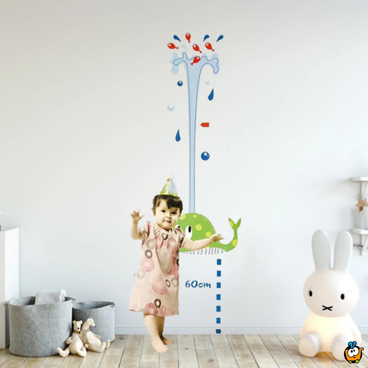 Visinometar za decu - 3D dekorativni stikeri za zid od EVA pene