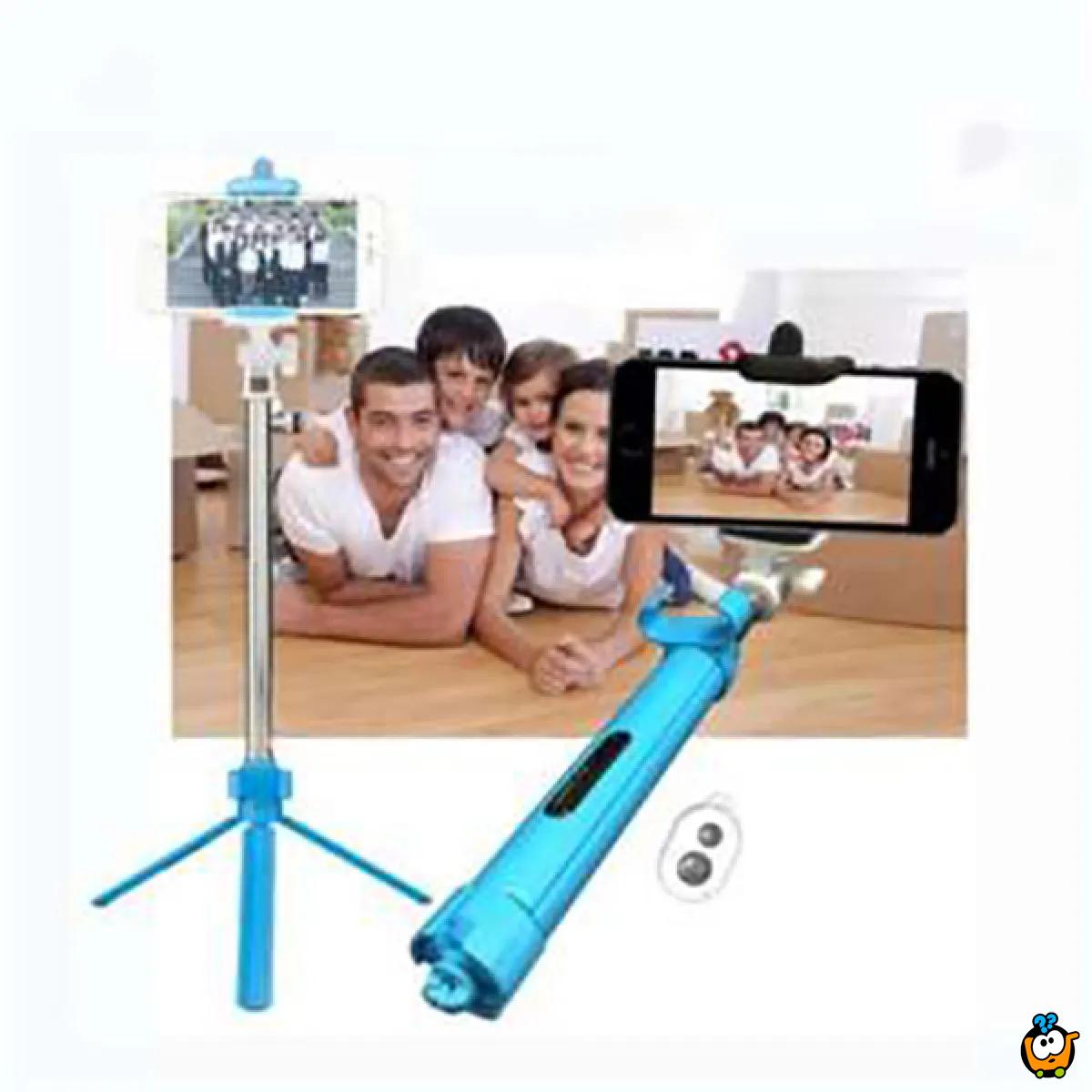 Bluetooth Selfie stick - 3u 1 štap za savršeni selfie