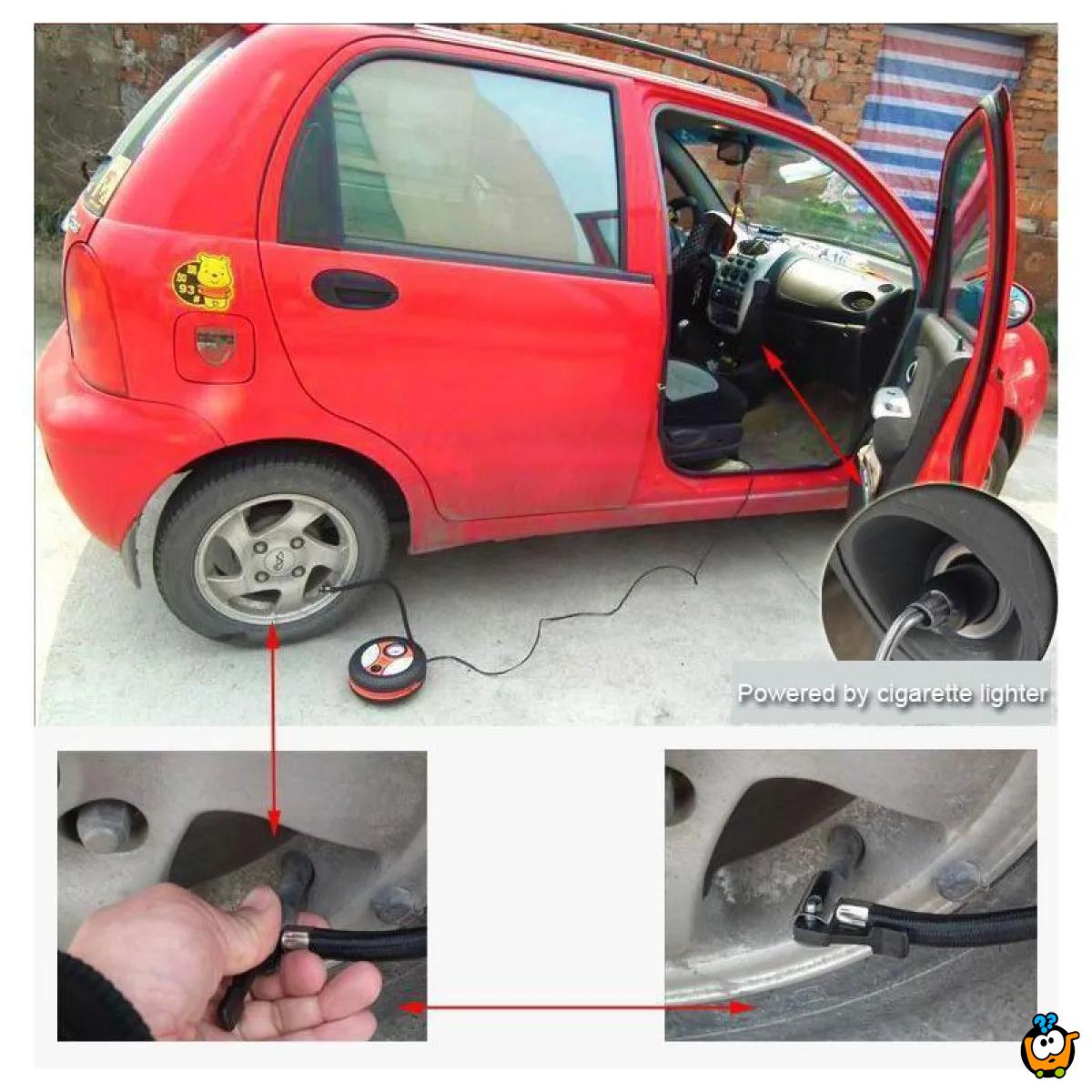 Tyre Air Compressor - Mini kompresor u obliku točka za Vaš auto