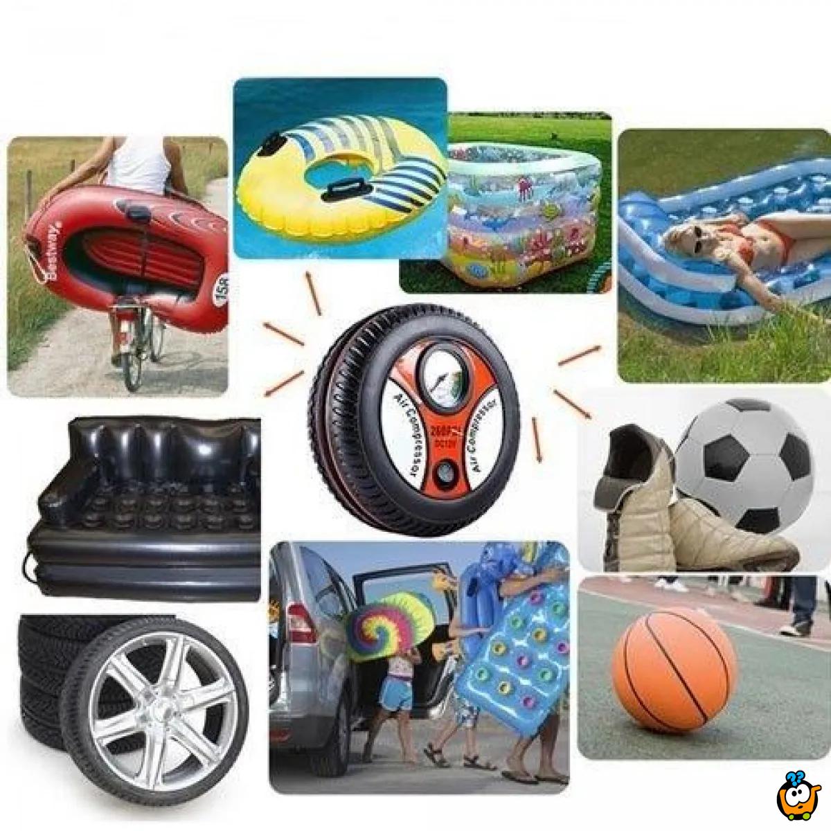 Tyre Air Compressor - Mini kompresor u obliku točka za Vaš auto
